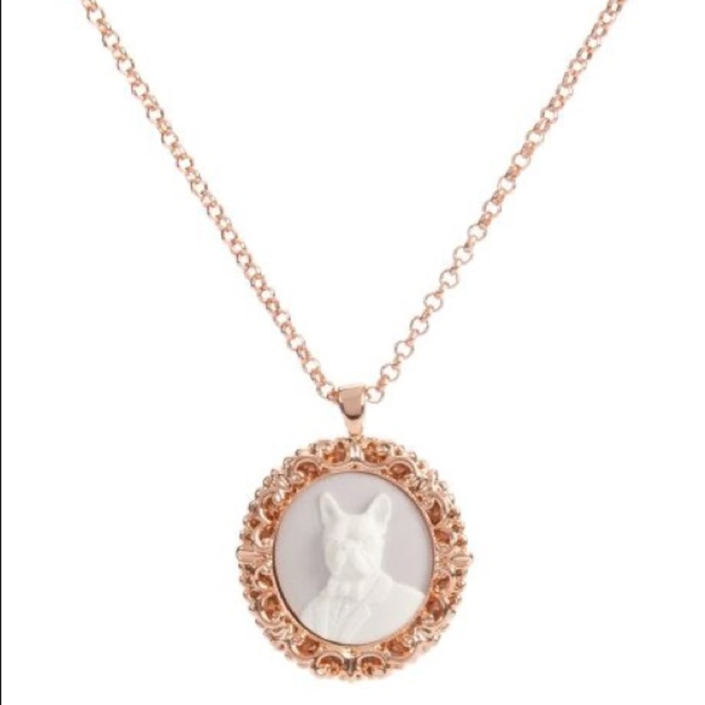 ISO Ted Baker French Bulldog Cameo Necklace